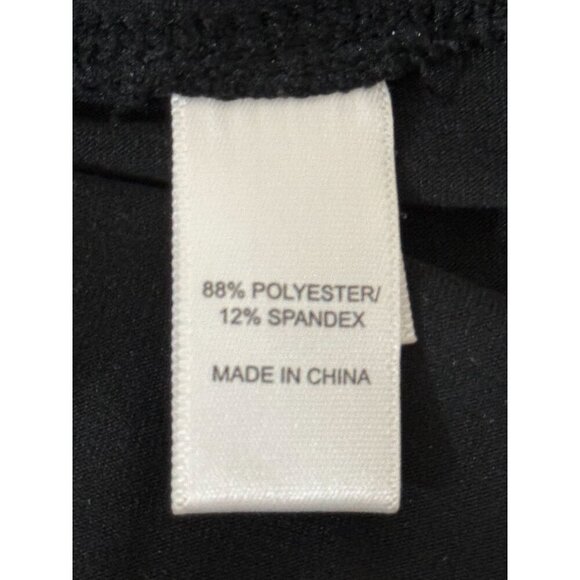 Cuddl Duds Womens 2X Black‎ Skirt With Side Slits Polyester/Spandex Blend - Picture 4 of 7